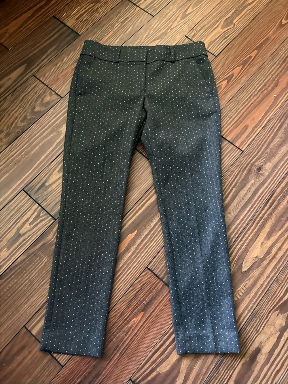 Women’s Loft Dark Gray Pindot Dress Pants size 4P